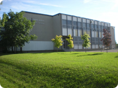 West side of school building