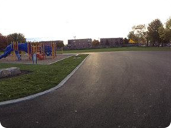 A panoramic image of our entire renovated school yard
